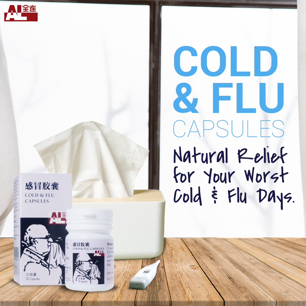 19 Natural Relief for Your Worst Cold & Flu Days. (product Cold & Flu Capsules)